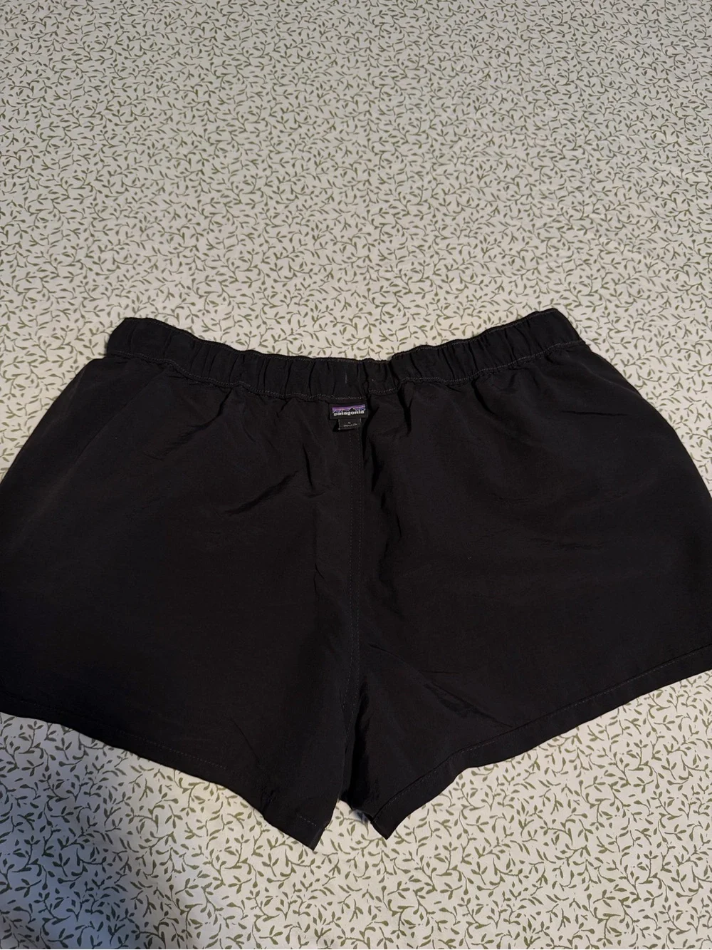 Patagonia Women's Black Elastic-Waist Athletic Shorts